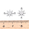 304 Stainless Steel Connector Charms STAS-P433-04P-3
