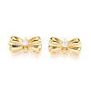 Brass Pave Clear Cubic Zirconia Connector Charms KK-N272-12G-1