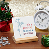1Pc Porcelain It's a Good Day Sign Inspirational Desk Art Decor for Home Office AJEW-AR0004-90-4