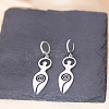 Spiral Goddess 201 Stainless Steel Hoop Earrings FS-WG62312-01-3