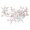 3D Flower Organgza Polyester Embroidery Ornament Accessories DIY-WH0297-20D-1