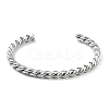 Non-Tarnish 304 Stainless Steel Cuff Bangles for Women BJEW-M310-01P-2