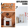 Round Wooden Beaded Autumn Decoration AJEW-WH20019-60-4