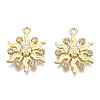 Rack Plating Alloy Crystal Rhinestone Pendants PALLOY-T086-03LG-2