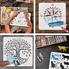Large Plastic Reusable Drawing Painting Stencils Templates DIY-WH0172-790-4