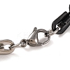 201 Stainless Steel Arch Link Chain Bracelets BJEW-B078-68EBP-3
