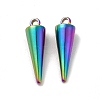 Ion Plating(IP) 201 Stainless Steel Pendants STAS-F290-01MC-1