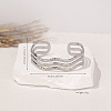 304 Stainless Steel Cuff Bangles for Women FS-WG782DC-05-1