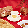 30 Sheets 6 Style Plastic Self Adhesive Gold Foil Embossed Stickers DIY-CP0006-33-5