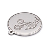 Non-Tarnish 304 Stainless Steel Pendants STAS-C032-04P-2