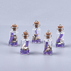 Glass Wishing Bottle Pendant Decorations GLAA-S181-02A-1