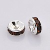 Brass Grade A Rhinestone Spacer Beads RB-A014-Z7mm-15S-2
