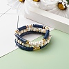 Love Beads Stacking Stretch Bracelets Set for Women BJEW-JB07162-5