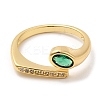 Rack Plating Brass Adjustable Rings RJEW-D008-04G-2