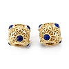 Brass Micro Pave Cubic Zirconia Beads ZIRC-P088-12G-3