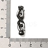 Rack Plating Brass Pave Clear Cubic Zirconia Fold Over Clasps KK-M285-31B-4