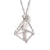 304 Stainless Steel Macrame Pouch Empty Stone Holder Necklace Making NJEW-JN05238-01-2