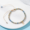 Star 201 Stainless Steel Charm Bracelets BJEW-JB12801-02-1