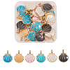 Alloy Enamel Pendants ENAM-CJ0001-34-3