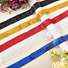 Polyester with PVC Paillette Lace Trim Ribbon OCOR-WH20050-015E-5