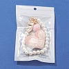 Plush Love Heart Pendant Decorations AJEW-FS0001-08-5
