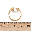 304 Stainless Steel Open Cuff Rings for Women RJEW-K303-05G-3