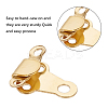 60 Sets 2 Colors Brass Trouser Fasteners KK-CP0001-06-5
