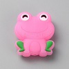 Frog Luminous Food Grade Eco-Friendly Silicone Beads SIL-WH0003-12I-1