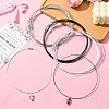 30Pcs 3 Colors Stainless Steel Wire Necklace Cord DIY Jewelry Making TWIR-YW0001-04-4