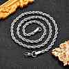 Non-Tarnish 304 Stainless Steel Rope Chain Necklaces NJEW-F226-03P-06-5