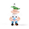 Handmade Lampwork Cartoon Onion Pendants LAMP-T025-11E-1