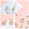 16 Pieces Alloy Snake Charms Pendant Cubic Zirconia Snake Charm Animal Pendant Mixed Color for Jewelry Necklace Earring Making Crafts JX732A-5