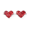 Brass Pave Cubic Zirconia Connector Charms KK-L208-04P-04-2