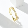 Clear Cubic Zirconia Cuff Rings RJEW-G337-18G-1