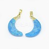 Synthetic Turquoise Pendants G-F584-E06-G-2