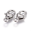 Tibetan Style Heart Lobster Claw Clasps LF013Y-TAS-NR-2