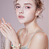 20Pcs 2 Colors Rack Plating Brass Micro Pave Clear Cubic Zirconia Charms KK-PH0009-43-5