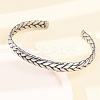 Retro 316 Surgical Stainless Steel Cuff Bangles BJEW-C142-14B-AS-3