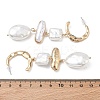 Zinc Alloy Dangle Stud Earrings EJEW-L314-01A-5