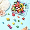 100Pcs 6 Styles Synthetic Turquoise Beads Sets TURQ-FS0001-05-8