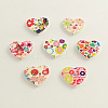 2-Hole Printed Wooden Buttons BUTT-Q032-09-1