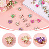 80Pcs 8 Colors Plastic Imitation Pearl Cabochons FIND-CA0011-37-4