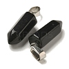 Natural Obsidian Pendants G-Z067-07P-10-3