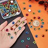 Luminous Eye Printed Glass Cabochons GGLA-PH0001-22A-6