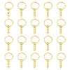 20Pcs Iron Split Key Rings IFIN-YW0003-01G-1