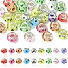 30Pcs Large Hole Dog Paw Prints Pattern Resin European Beads OPDL-YW0001-05-1