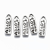 Tibetan Style Alloy Pendants TIBEP-N009-062AS-RS-1