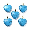 Synthetic Turquoise Pendants G-G956-B75-G-1