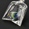 Resin Pendants with Iron Jump Ring RESI-A015-03B-3