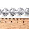 Transparent Electroplate Glass Beads Strands EGLA-N002-34E-F03-2